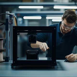 Produzione di pezzi con la stampa 3D