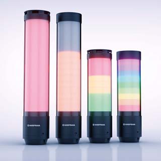 Einkabelsignalsäule mit PROFINET-Verbindung Einkabelsignalsäule mit PROFINET-Verbindung